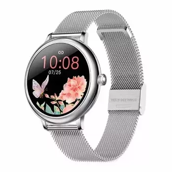 Smartwatch damski Garett Julia RT srebrny,stalowy na bransolecie ⌚ Smartwatch Garett ✓ (1).webp